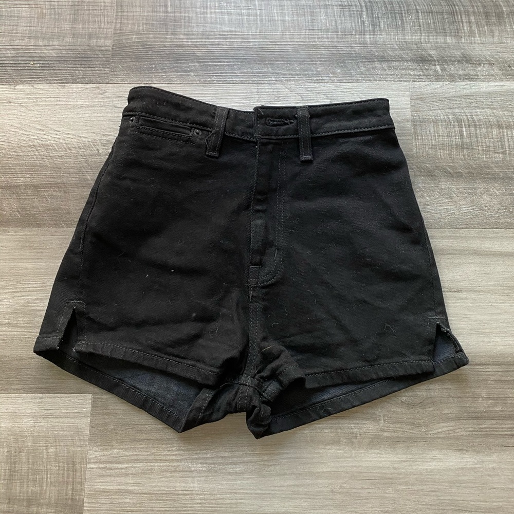 BDG Pin-up High Rise Black Shorts